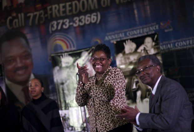 Hatcher honored at the Rainbow PUSH Coalition